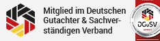 Mitglied im Deutschen Gutachter & Sachverständigen Verband (DGuSV)